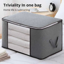 Load image into Gallery viewer, Large Capacity Non Woven Cotton Quilt Storage Bag - Moisture &amp; Dustproof Portable Organizer