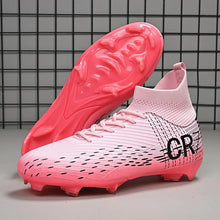 Load image into Gallery viewer, New Men Soccer Shoes High-top Futsal Cleats Sneakers Football Boots Grass High-quality Non-Slip Match Indoor Hot-selling FG/TF