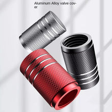 Load image into Gallery viewer, 4Pcs Car Tire Valve Stems Cap Knurling Style Tire Valve Cap Aluminum Tire Wheel Stem Air Valve Cap car Universal accessories