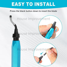 Load image into Gallery viewer, Deburring Tool Set with 11pcs High Speed Steel Swivel Blades Burr Removal Tool for Metal Resin PVC Pipes Copper Plastic Aluminum