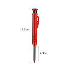 Load image into Gallery viewer, Carpenter Pencil - Metal, Long Lead, Deep Hole Marking