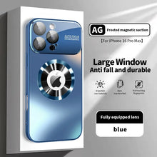 Load image into Gallery viewer, New Titanium Metallic Luxury Matte Case For iPhone 17 16 15 14 13 12 Pro Max Plus For Magsafe Glass Lens Camera Protection Cover