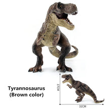 Load image into Gallery viewer, High Quality PVC Jurassic Dinosaur Action Figures – T-Rex &amp; Brachiosaurus Toy Model for Kids