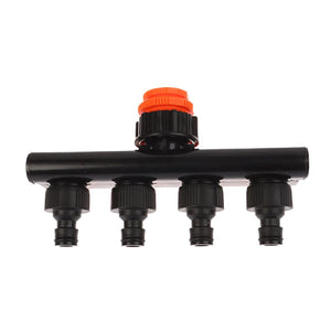 1 to 4 Way Valve Splitter Connector - 1/2” 3/4" 1” Watering Hose Tap Distributor