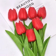 Load image into Gallery viewer, 5/10Pcs Artificial Tulip Flowers - PE Foam Fake Bouquets for Wedding &amp; Home Decor