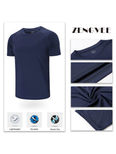 Load image into Gallery viewer, Men&#39;s Running Shirt - Breathable Fitness Tee for Sport and Workout