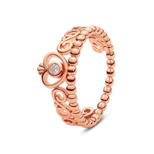 Load image into Gallery viewer, 925 Sterling Silver Rings For Women Original Infinity Love Heart Engagement Wedding Ring Rose Gold Crystals Luxury Jewelry Gift