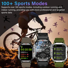 Load image into Gallery viewer, KESHUYOU Outdoor Sports Smart Watch 2.01 inch HD Screen LED Flashlight Bluetooth Talking Smart Watch for Men Women Holiday Gifts