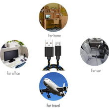 Load image into Gallery viewer, 2.4A Micro USB Cable 0.5m/1m/2m/3m Data Sync USB Charge Cable For Samsung Huawei Xiaomi Android Nylon Braided Microusb Data Cord