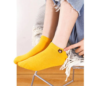 10 Pairs Women's Bear Socks: Cute Low Tube Fashion Breathable Comfort Set