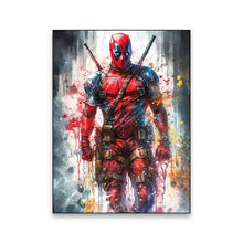 Load image into Gallery viewer, Marvel Movie Art Poster Spider Man Iron Man Deadpool Canvas Painting Classic Anime Character Mural Home Wall Decoration Gift