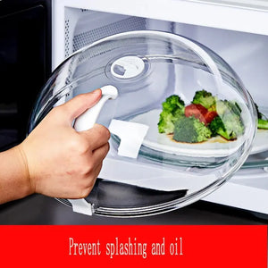 Microwave Splash Proof Cover High Temp Food Heating Preservation Oil Proof Guard
