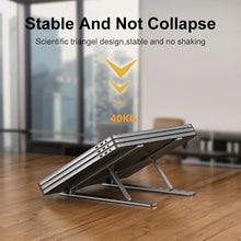 Load image into Gallery viewer, Aluminum Laptop Stand - Ergonomic, Portable, Foldable