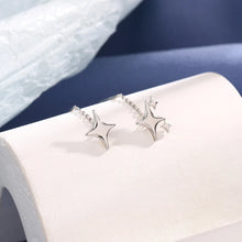 Load image into Gallery viewer, Ventfille 925 Sterling Silver Star Earring for Women Girl Simple Tassels Chain Fashion Office Jewelry Gift Dropshipping