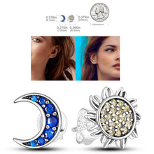 Load image into Gallery viewer, 925 Silver Hoop Earrings  For Woman Pendientes Zircon Heart Shape Star Eardrop Original Earring Fashion Jewelry