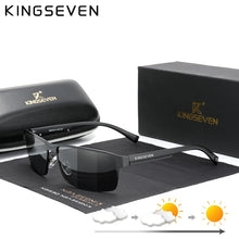 Load image into Gallery viewer, KINGSEVEN UV400 Photochromic Polarized Sunglasses Men Women Fashion Pilot Glasses