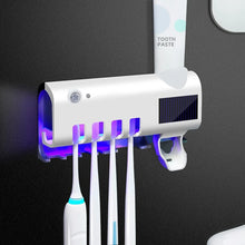 Load image into Gallery viewer, Solar UV Sterilizer! Wall Mount, Toothbrush, Paste Dispenser
