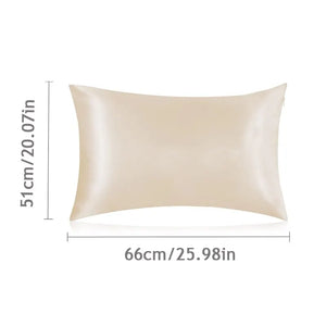 Satin Pillowcases Silk-Like Hair Skin Friendly Envelope Closure Bedroom Office Living