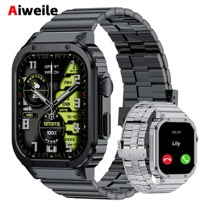 Aiweile AW33 Smart Watch 2024 Bluetooth Call Sports Fitness Bracelet High-End Men's