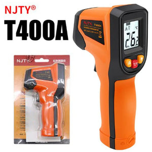 NJTY T400/T600 Digital Infrared Laser Thermometer - Non-Contact Industrial Temperature Gun