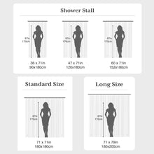 Load image into Gallery viewer, 1pc 3D Crystal Clear Shower Curtain Liner, Waterproof Lightweight Plastic Cube Bath Curtain for Bathroom Partitions Luxury Decor