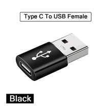 Load image into Gallery viewer, 2PCS USB 3.0 To Type C OTG Charger Adapter Connector Type-C to USB Male To Type-c Adapt Converter for PC MacBook Car USB ipad