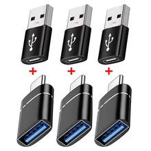 Load image into Gallery viewer, 2PCS USB 3.0 To Type C OTG Charger Adapter Connector Type-C to USB Male To Type-c Adapt Converter for PC MacBook Car USB ipad