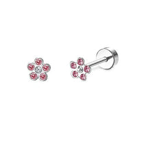 Load image into Gallery viewer, 2PCS/Set Stainless Steel Heart Moon Earbone Stud Screw Ball Stud Earrings for Women Fashion Ear Tragus Cartilage Body Piercing