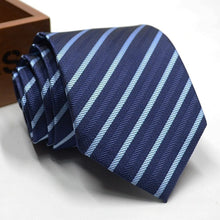 Load image into Gallery viewer, Classic Stripe Necktie Men Business Formal Wedding Tie 8cm Blue Black Pink Red Neck Ties Fashion Shirt Dress Accessories