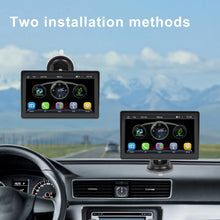 Load image into Gallery viewer, Podofo 7'' Wireless Carplay Android auto Monitor Car MP5 Player For Universal Bluetooth FM Radio Receiver TF/USB Rear View