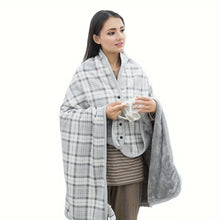 Load image into Gallery viewer, 1pc Wearable Shawl Blanket | Soft Flannel Lazy Blanket for Office &amp; Casual Use