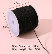 Load image into Gallery viewer, Roll Woven Jade Thread 50m Jewelry Making Beaded DIY Bracelet Necklace Cord