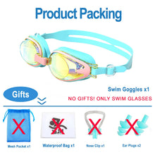 Load image into Gallery viewer, JSJM Professional Kids Swimming Goggles Anti-Fog UV Protection Waterproof Silicone Swim Glasses for Boys Girls Swim Eyewear Gift