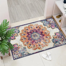 Load image into Gallery viewer, Luxury Crystal Velvet Entry Door Floor Mat Retro Carpet Light Foot Entryway Rug