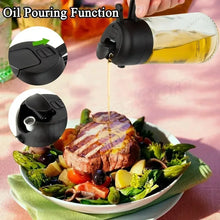 Load image into Gallery viewer, 1-2PCS 2in1 Olive Oil Dispenser Bottle 500ml Plastic Oil Sprayer Cooking Oil Spray Tank BBQ Baking Picnic Kitchen Tools for Home