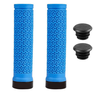 Non-Slip Rubber Bicycle Handlebar Grips - Ergonomic, Soft & Comfortable for BMX/Mountain