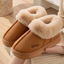 Load image into Gallery viewer, Fluffy Ankle Boots Female Winter Luxury Designer Woman Shoes Elegant Plush Women's Slippers Home Fuzzy Fur Slides Snow Booties
