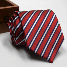 Load image into Gallery viewer, Classic Stripe Necktie Men Business Formal Wedding Tie 8cm Blue Black Pink Red Neck Ties Fashion Shirt Dress Accessories