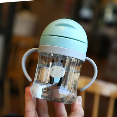 Kids Cute Straw Cup with Suction Ball - Kindergarten Water Mug