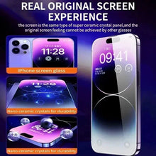 Load image into Gallery viewer, Oleophobic Coating Dust Free Easy Installation Screen Protector For iPhone 14 11 13 12 15 Pro Max Mini XS X XR 17 16 Plus Glass