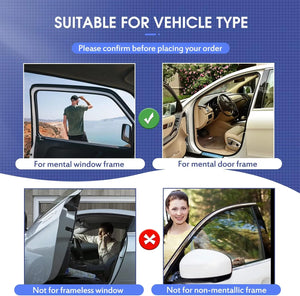 Double Sided Magnetic Car Sunshade Curtain Strong Sun Protection Summer Shade