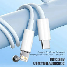 Load image into Gallery viewer, PD 35W USB Cable For iPhone 14 13 12 11 Pro Max 7 8 14 Plus XS XR Fast Charging USB C Cable Charger Date Wire Accessories