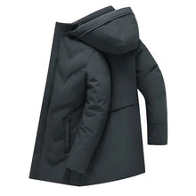 Load image into Gallery viewer, Men&#39;s Long Warm Fleece Parka Jacket - Thick Winter Outwear, Waterproof &amp; Casual