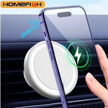 Load image into Gallery viewer, HOMEFISH Magnetic Car Wireless Charger Stand Mobile Phone Chargers Holder For Phone Pad  Watch Earphones Fast Charging Station