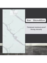 Load image into Gallery viewer, 10Pcs Self-adhesive Marble Tiles Sticker Waterproof 30cmx60cm Tiles Floor Stickers PVC Tile  Kitchen Bathroom Wall Sticker