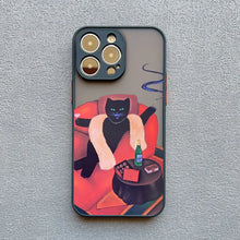 Load image into Gallery viewer, Funny Cat Daily Life Phone Case For iPhone 16 17 pro max Cases 11 12 14 Pro Max Mini 13 15 Plus XR Shockproof  Back Covers