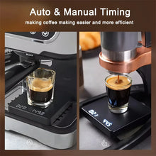 Load image into Gallery viewer, 1Set Electronic Coffee Scale with Silicone Pad Digital Coffee Scale with Timer LED Display USB Charging Home Cafe Use Good Gift