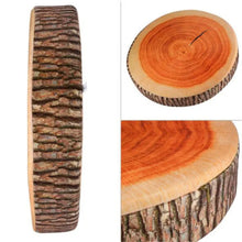 Load image into Gallery viewer, Stump Cushion Creative Big Willow Tree Dummy Wood Block Log Texture Cylindrical Shape Pillow Cushion Sofa Round Stump Shape