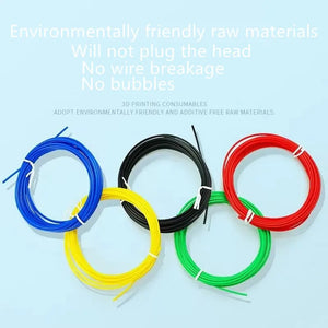 3D Printing Pen Filament PLA PCL Safety Consumables Colored Plastic 1.75mm