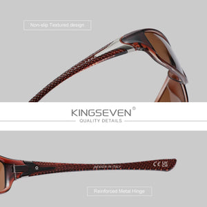 KINGSEVEN Polarized Riding Sunglasses - UV400 Eye Protect Men Women TR90 Eyewear